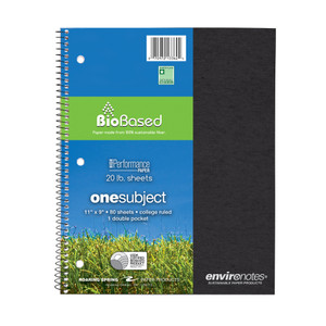 Roaring Spring Environotes College Ruled 1 Subject Recycled Spiral Notebook View Product Image