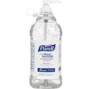 AbilityOne 8520015793825, SKILCRAFT, PURELL Gel Hand Sanitizer, 2-Liter, Clear, 4 Bottles/Box View Product Image