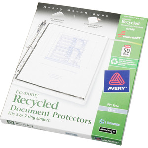 AbilityOne 7510016169670 SKILCRAFT Document Protector, 8 1/2 x 11, 7-Hole Punch View Product Image