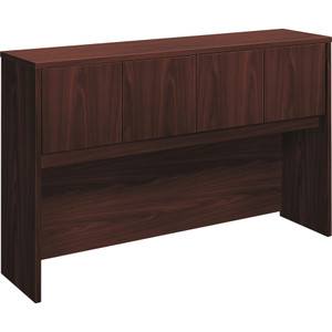 HON Foundation Hutch with Doors, Compartment, 60w x 14.63d x 37.13h, Mahogany View Product Image