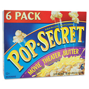 Pop Secret Microwave Popcorn, Movie Theater Butter, 3.2 oz Bags, 6/Box View Product Image