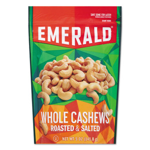 Emerald Roasted and Salted Cashew Nuts, 5 oz Pack, 6/Carton View Product Image