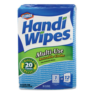 Clorox Handi Wipes, 21 x 11, Blue, 36 Wipes/Pack, 4 Packs/Carton View Product Image