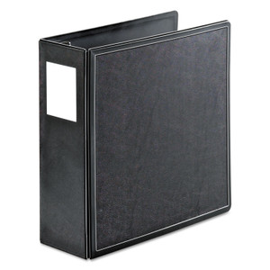 Cardinal SuperLife Easy Open Locking Slant-D Ring Binder, 3 Rings, 4" Capacity, 11 x 8.5, Black View Product Image