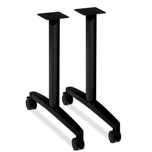 HON Huddle T-Leg Base for 24" and 30" Deep Table Tops, Black View Product Image
