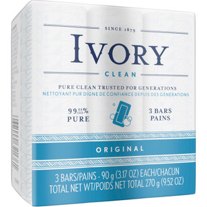 Ivory Individually Wrapped Bath Soap, White, 3.1 oz Bar, 72/Carton View Product Image