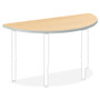 HON Build Half Round Shape Table Top, 60w x 30d, Natural Maple View Product Image