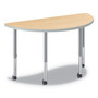 HON Build Half Round Shape Table Top, 60w x 30d, Natural Maple View Product Image