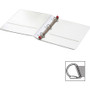 Cardinal Treated ClearVue Locking Slant-D Ring Binder, 3 Rings, 1" Capacity, 11 x 8.5, White View Product Image