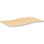 HON Build Ribbon Shape Table Top, 54w x 30d, Natural Maple View Product Image