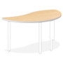 HON Build Wisp Shape Table Top, 54w x 30d, Natural Maple View Product Image