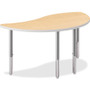 HON Build Wisp Shape Table Top, 54w x 30d, Natural Maple View Product Image