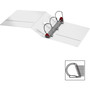 Cardinal Treated ClearVue Locking Slant-D Ring Binder, 3 Rings, 5" Capacity, 11 x 8.5, White View Product Image