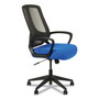 Alera MB Series Mesh Mid-Back Office Chair, Supports up to 275 lbs., Blue Seat/Black Back, Black Base View Product Image