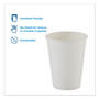 Dixie PerfecTouch Hot/Cold Cups, 12 oz., White, 50/Bag, 20 Bags/Carton View Product Image