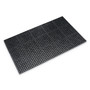 Crown Safewalk Heavy-Duty Anti-Fatigue Drainage Mat, General Purpose, 36 x 60, Black View Product Image