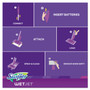 Swiffer WetJet Mop Starter Kit, 46" Handle, Silver/Purple, 2/Carton View Product Image