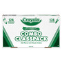 Crayola Crayons and Markers Combo Classpack, Eight Colors, 256/Set View Product Image