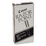 Pilot Razor Point II Stick Porous Point Marker Pen, 0.2mm, Black Ink/Barrel, Dozen View Product Image