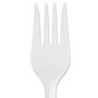 Dixie SmartStock Plastic Cutlery Refill, Fork, 5.8", Series-B Mediumweight, White, 40/Pack, 24 Packs/Carton View Product Image