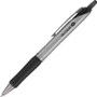 Pilot Acroball Pro Retractable Ballpoint Pen, 1 mm, Black Ink, Silver Barrel, Dozen View Product Image