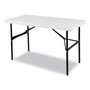 Iceberg IndestrucTables Too 1200 Series Folding Table, 48w x 24d x 29h, Platinum View Product Image