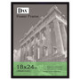 DAX Flat Face Wood Poster Frame, Clear Plastic Window, 18 x 24, Black Border View Product Image