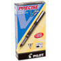 Pilot Precise V7 Stick Roller Ball Pen, Fine 0.7mm, Black Ink/Barrel, Dozen View Product Image