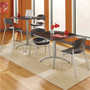 Iceberg CafWorks Table, 36w x 36d x 30h, Graphite Granite/Silver View Product Image