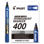Pilot Premium 400 Permanent Marker, Broad Chisel Tip, Blue, Dozen View Product Image