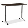 Iceberg ARC Sit-to-Stand Tables, Rectangular Top, 30w x 60d x 30-42h, Walnut/Gray View Product Image