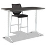 Iceberg ARC Sit-to-Stand Tables, Rectangular Top, 60w x 30d x 30-42h, Graphite/Silver View Product Image