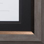 DAX 2-Tone 11 x 14 Document Frame, 8 1/2 x 11 Insert, Gray/Gold Frame, Black Mat View Product Image