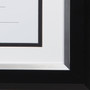 DAX 2-Tone 11 x 14 Document Frame, 8 1/2 x 11 Insert, Black/Silver Frame, White Mat View Product Image