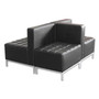 Alera QUB Series Corner Sectional, 26.38w x 26.38d x 30.5h, Black View Product Image