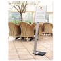 Durable Info Sign Duo Floor Stand, Tabloid-Size Inserts, 15 x 50, Clear View Product Image