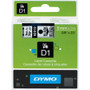 DYMO D1 High-Performance Polyester Removable Label Tape, 0.37" x 23 ft, Black on Clear View Product Image