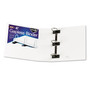 find It Gapless Loop Ring View Binder, 3 Rings, 4" Capacity, 11 x 8.5, White View Product Image