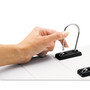 find It Gapless Loop Ring View Binder, 3 Rings, 5" Capacity, 11 x 8.5, White View Product Image