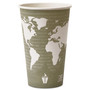 Eco-Products World Art Renewable Compostable Hot Cups, 16 oz., 50/PK, 20 PK/CT View Product Image