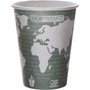 Eco-Products World Art Renewable/Compostable Hot Cups, 12 oz, Gray, 50/Pack View Product Image