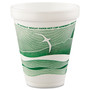 Dart Horizon Hot/Cold Foam Drinking Cups, 12oz, Green/White, 25/Bag, 40 Bags/Carton View Product Image