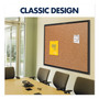 Quartet Classic Series Cork Bulletin Board, 72x48, Black Aluminum Frame View Product Image