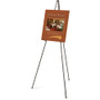 Quartet Heavy-Duty Adjustable Instant Easel Stand, 25" to 63" High, Steel, Black View Product Image