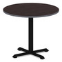 Alera Reversible Laminate Table Top, Round, 35 3/8w x 35 3/8d, Espresso/Walnut View Product Image