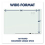 Quartet Element Framed Magnetic Glass Dry-Erase Boards, 50" x 28", Aluminum Frame View Product Image