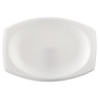 Dart Foam Dinnerware, Oval Platter, 6 3/4" x 9 4/5", White, 125/Pack, 4 Packs/Carton View Product Image