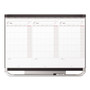 Quartet Prestige 2 Total Erase 3-Month Calendar Board, 36 x 24, White, Graphite Frame View Product Image