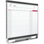 Quartet Prestige 2 Magnetic Total Erase Monthly Calendar, 48 x 36, Graphite Color Frame View Product Image