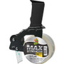 Duck MAX Packaging Tape with Pistol Grip Dispenser, 3" Core, 1.88" x 54.6 yds, Crystal Clear View Product Image